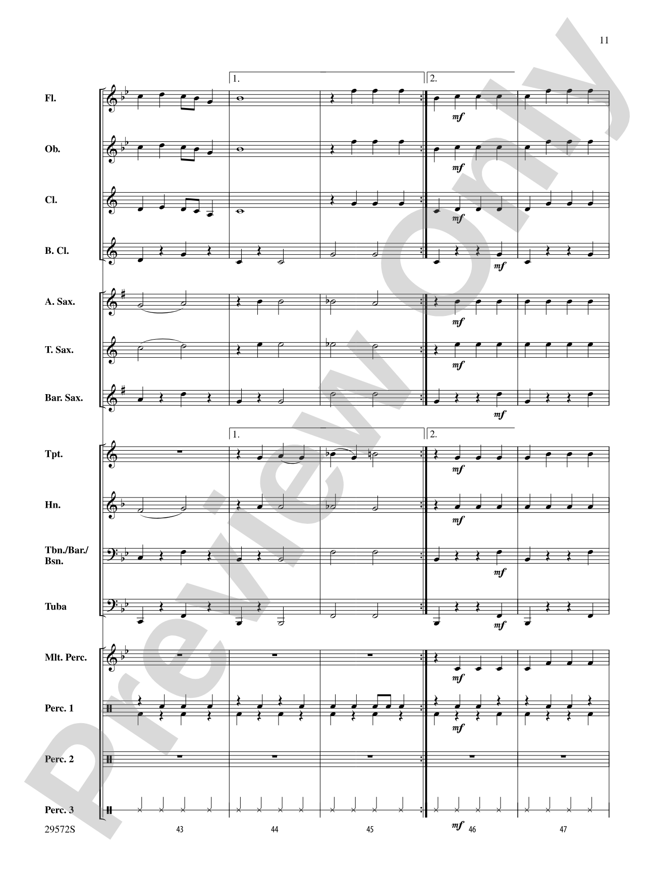 Sleigh Ride: Concert Band Conductor Score & Parts