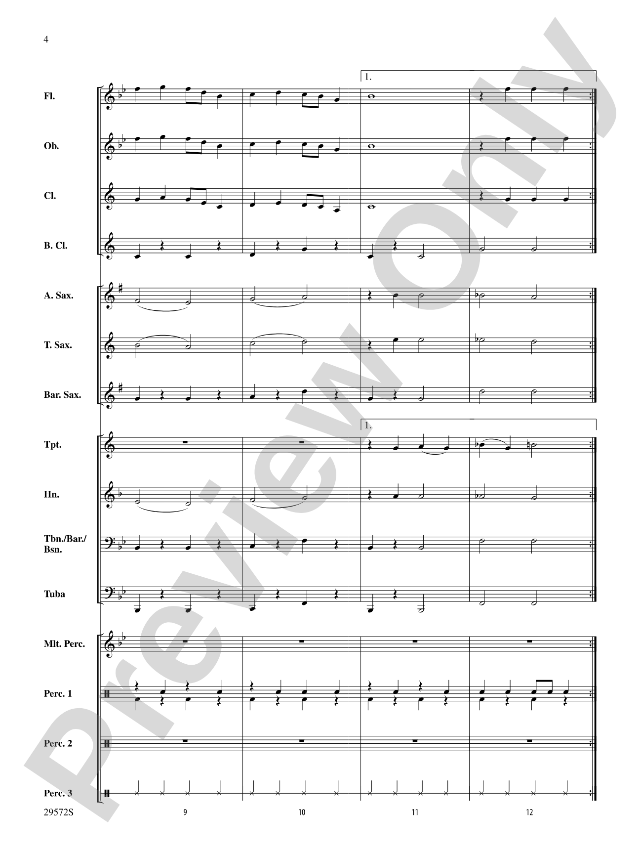Sleigh Ride: Concert Band Conductor Score & Parts