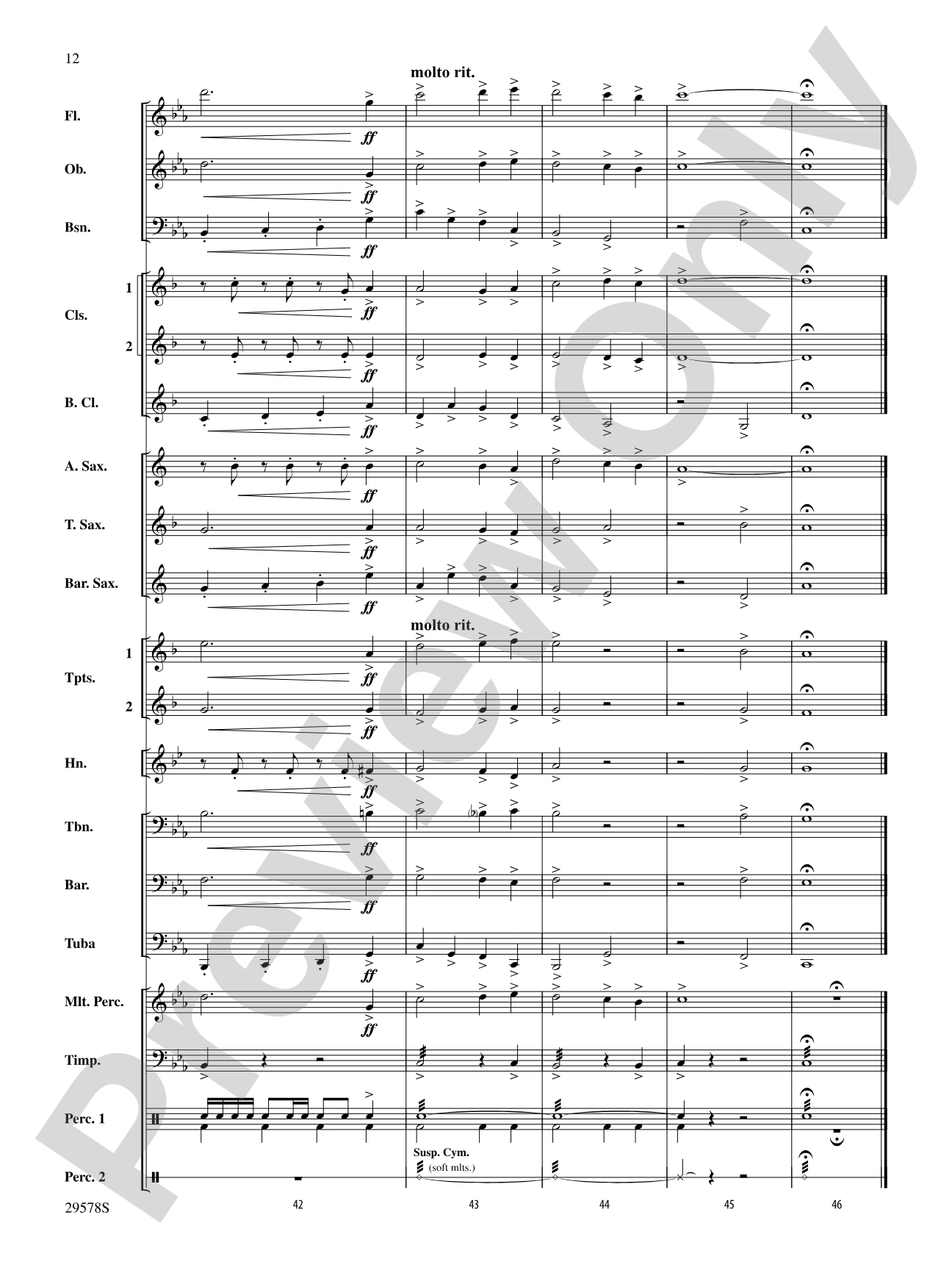 Delta Force: Concert Band Conductor Score & Parts