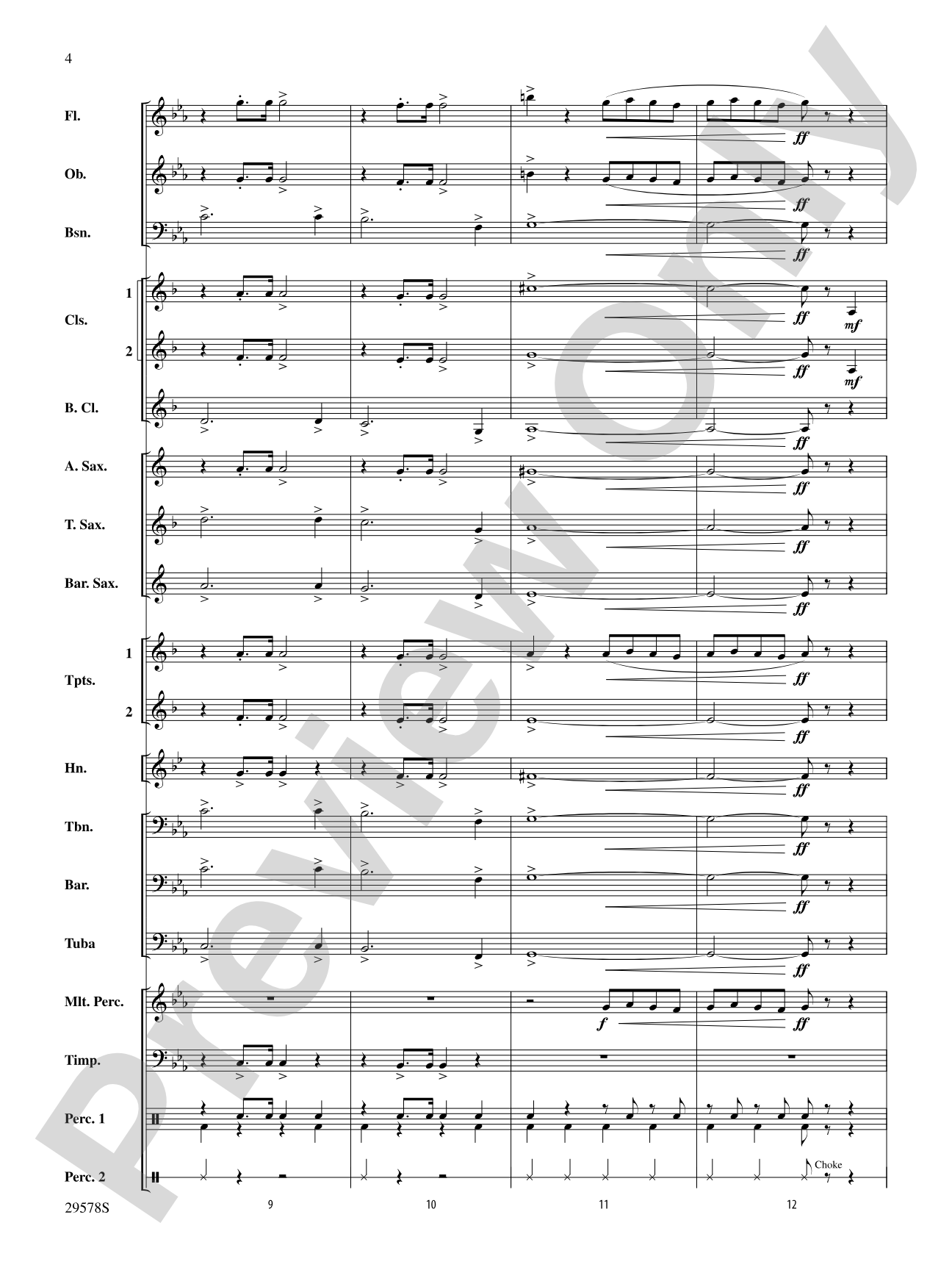 Delta Force: Concert Band Conductor Score & Parts