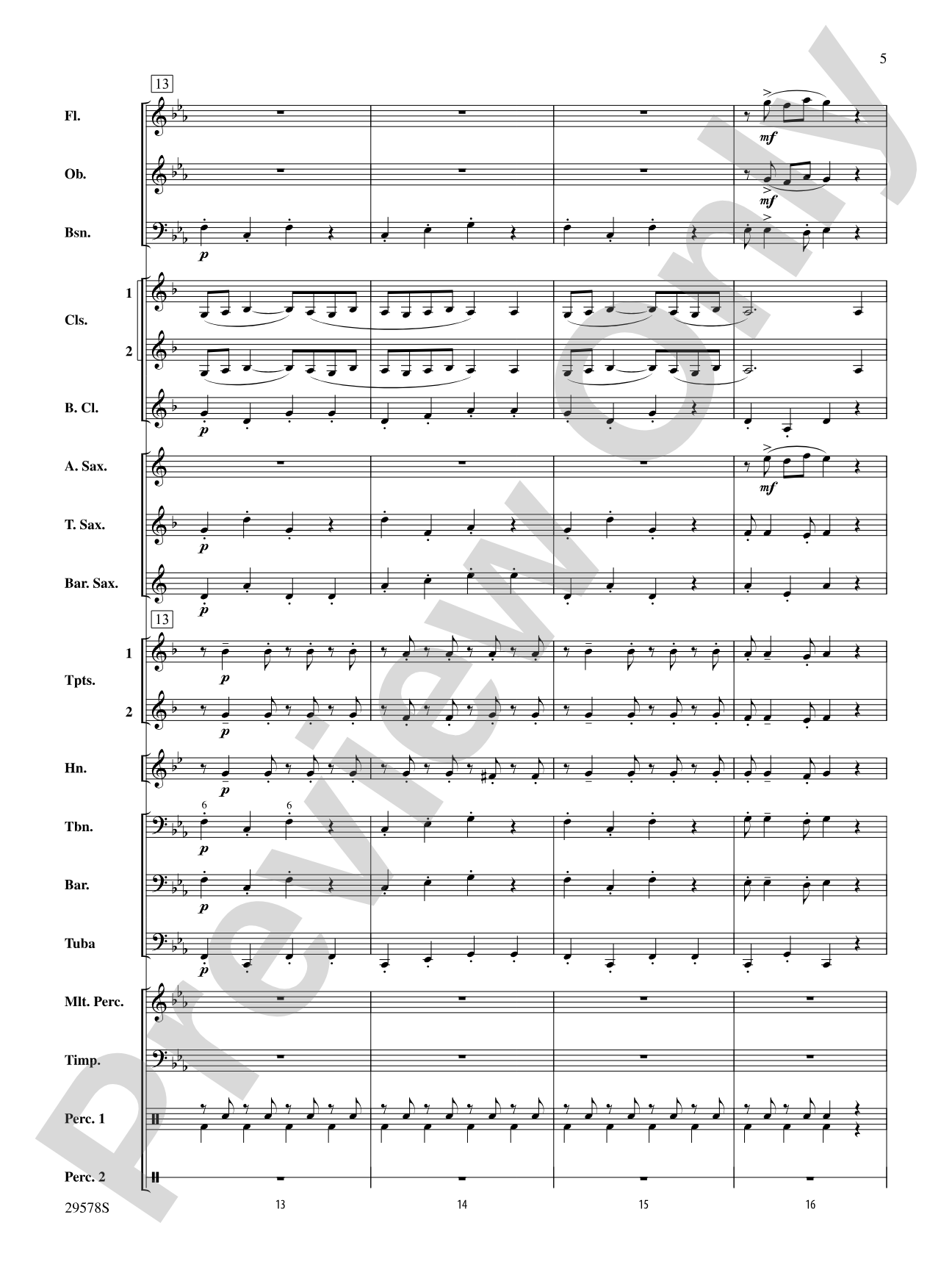 Delta Force: Concert Band Conductor Score & Parts