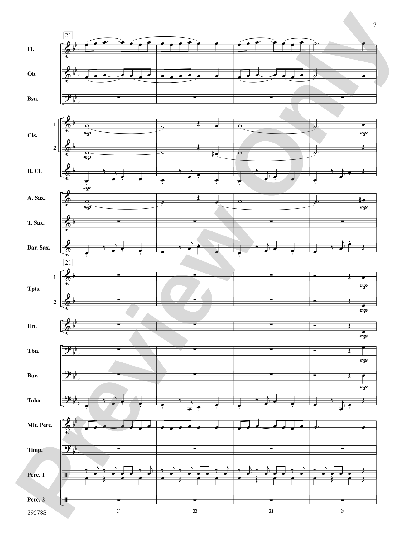 Delta Force: Concert Band Conductor Score & Parts