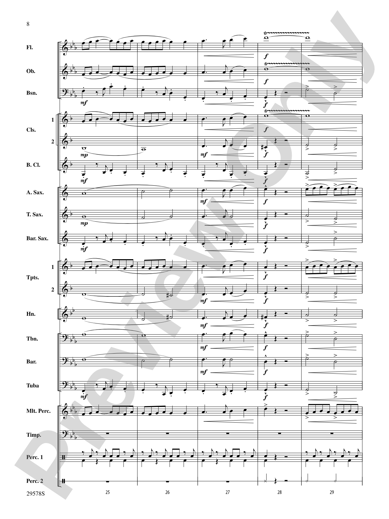 Delta Force: Concert Band Conductor Score & Parts