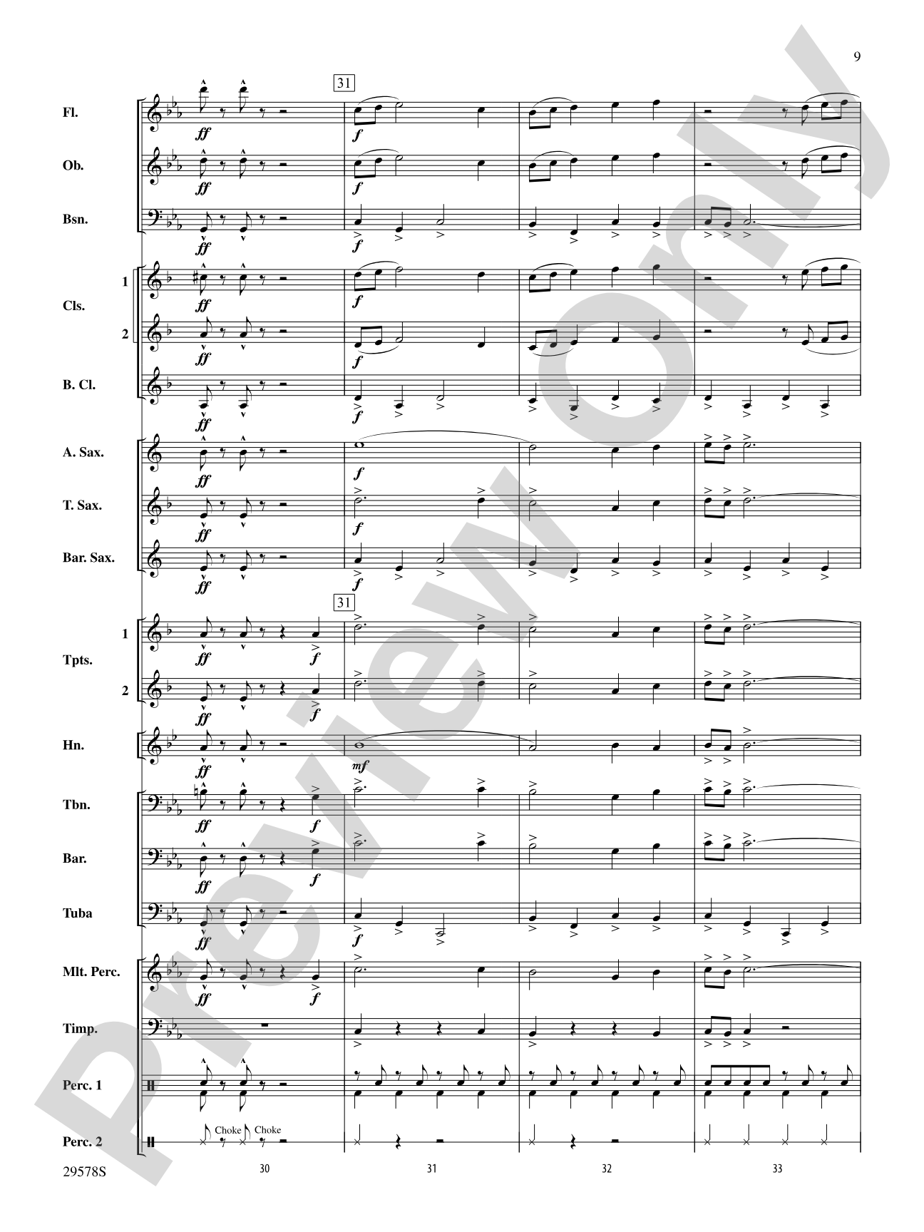 Delta Force: Concert Band Conductor Score & Parts