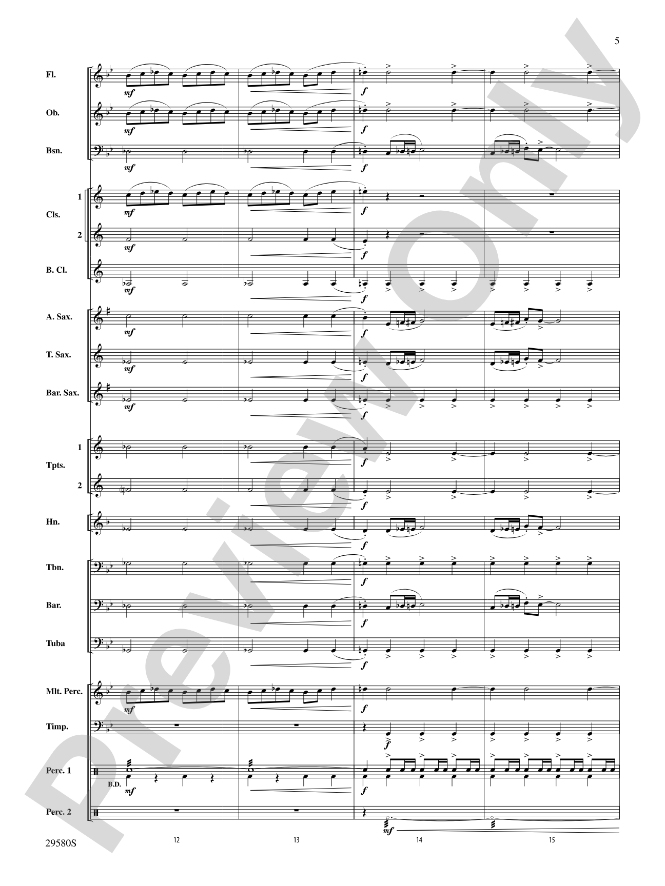 The Pit and the Pendulum: Concert Band Conductor Score & Parts