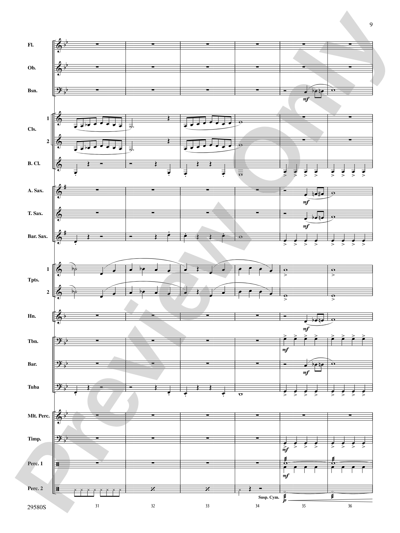 The Pit and the Pendulum: Concert Band Conductor Score & Parts