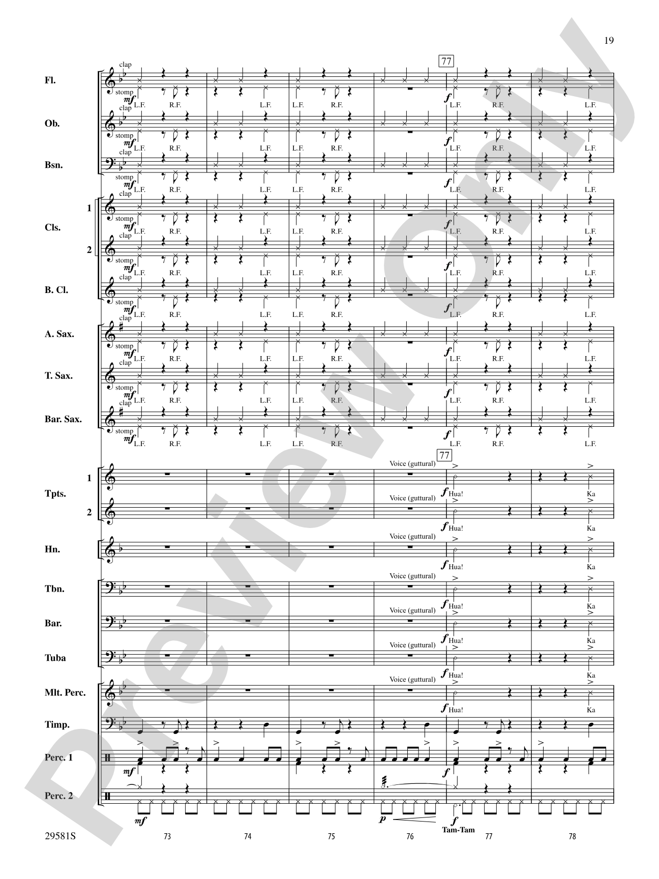 The Temple of Ka Uka: Concert Band Conductor Score & Parts