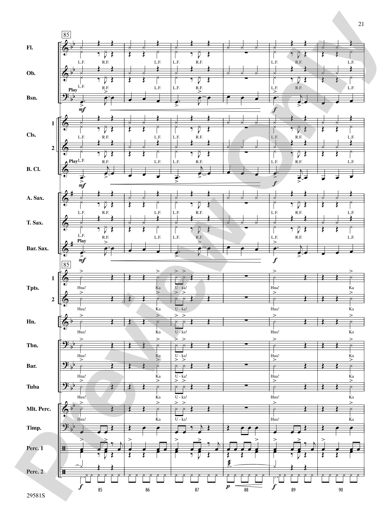 The Temple of Ka Uka: Concert Band Conductor Score & Parts