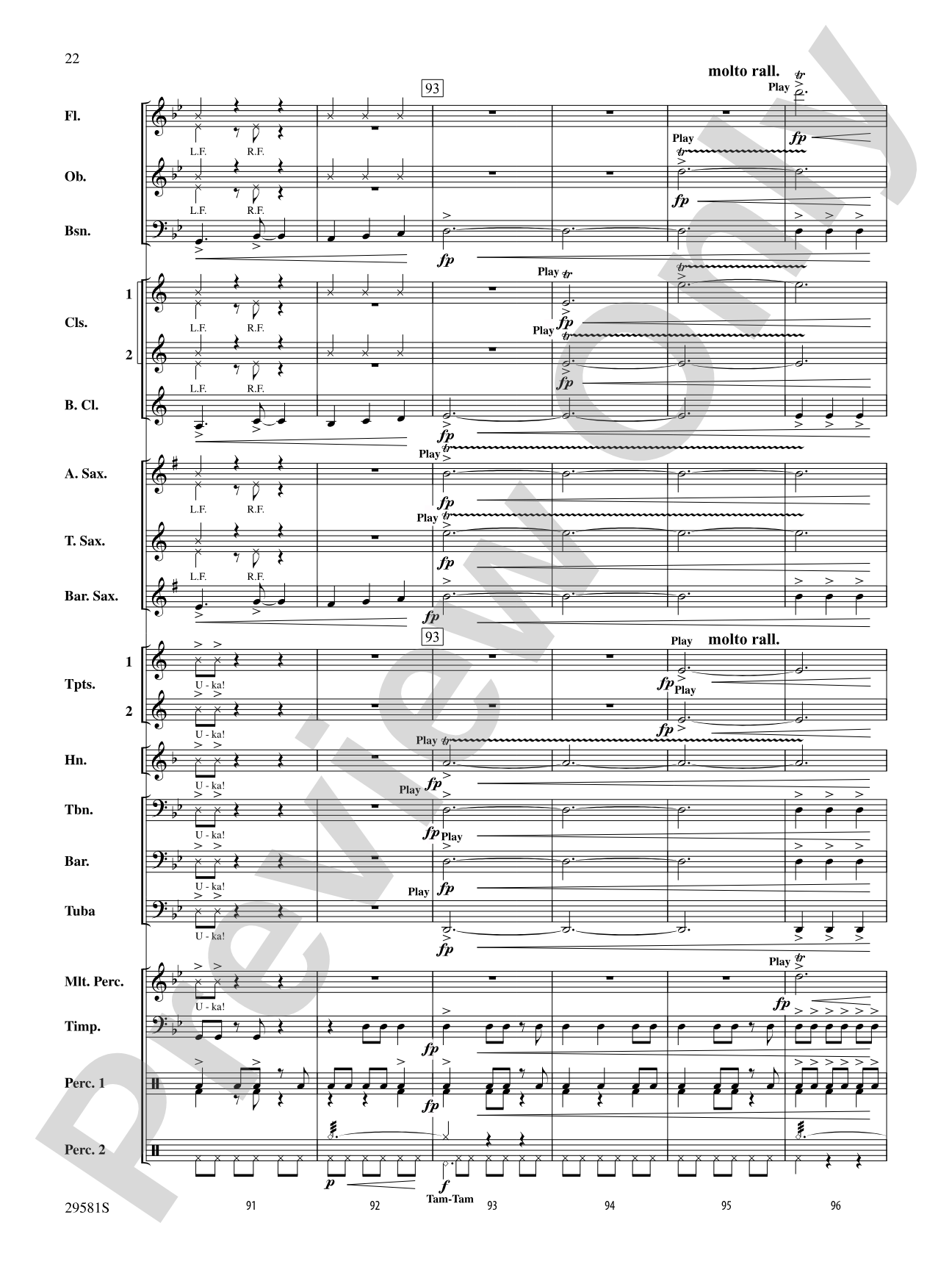 The Temple of Ka Uka: Concert Band Conductor Score & Parts