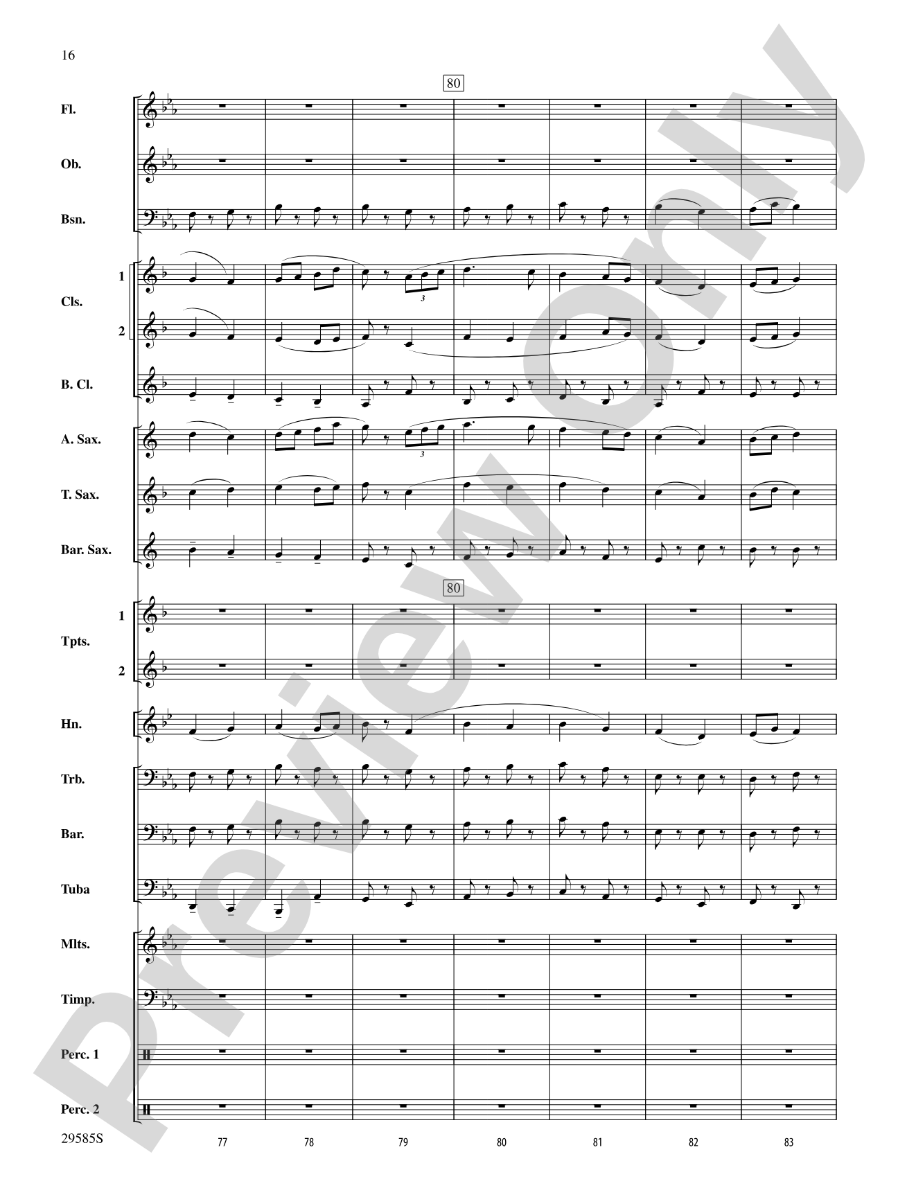 Three Folk Tunes: Concert Band Conductor Score & Parts