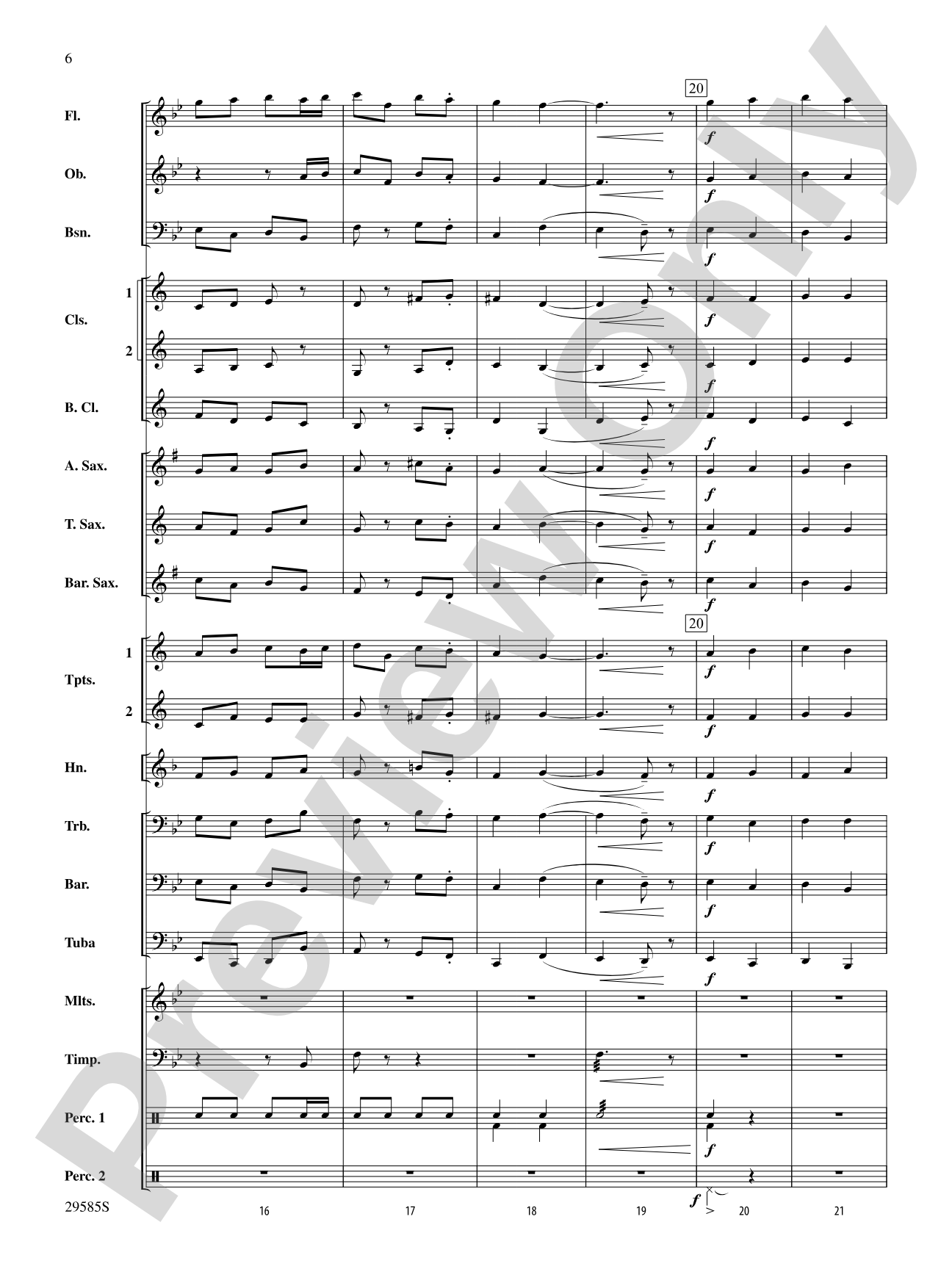 Three Folk Tunes: Concert Band Conductor Score & Parts