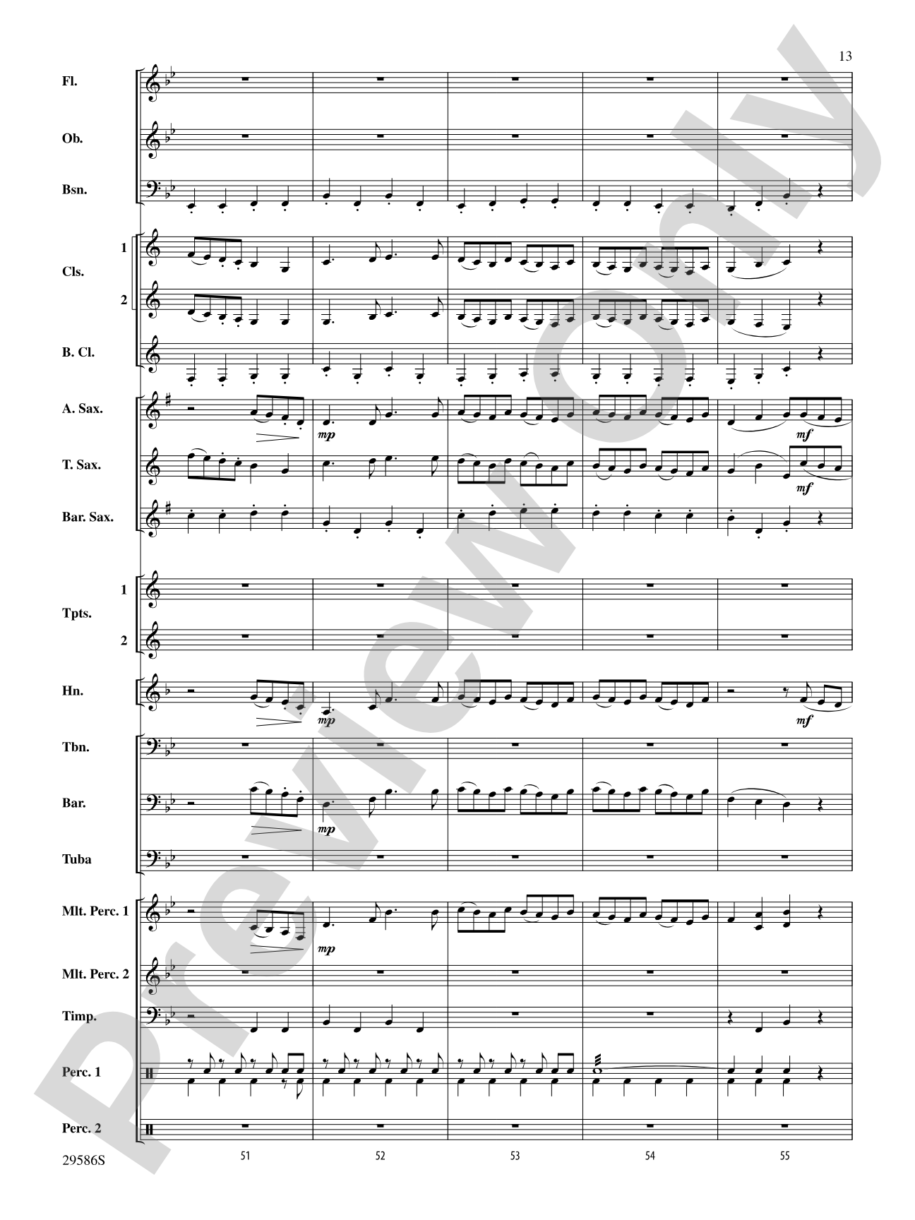 The Young Royals: Concert Band Conductor Score & Parts