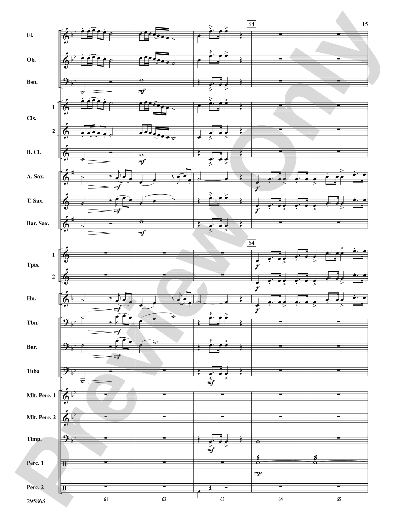 The Young Royals: Concert Band Conductor Score & Parts