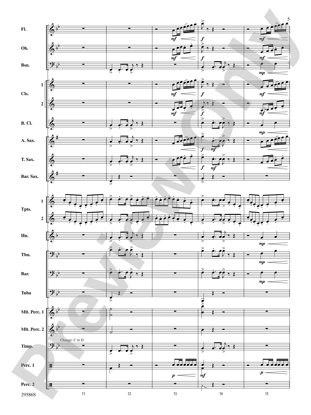 The Young Royals: Concert Band Conductor Score & Parts