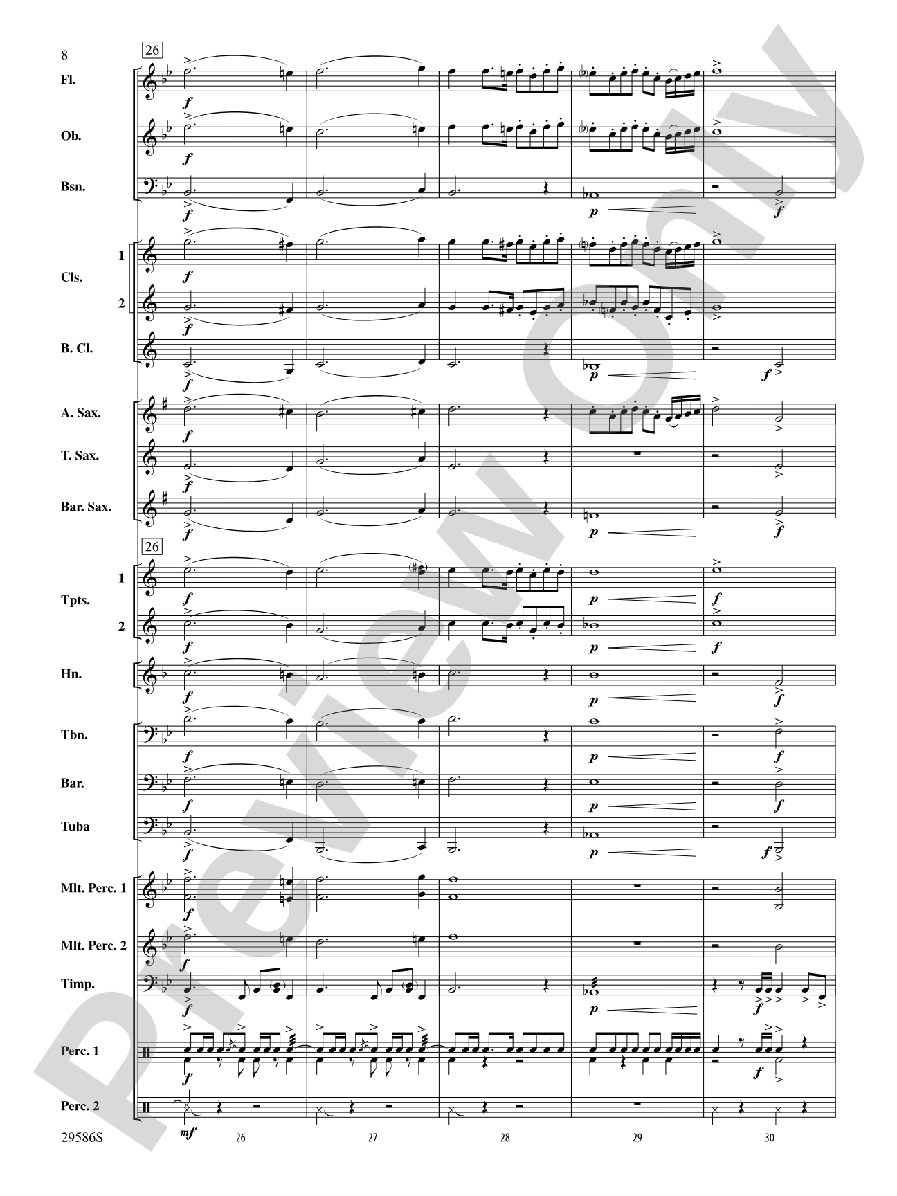 The Young Royals: Concert Band Conductor Score & Parts
