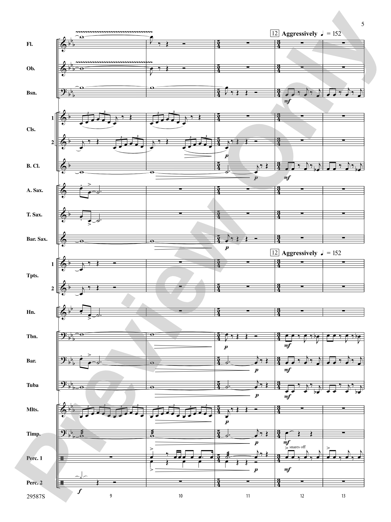 Return of the Monarchs: Concert Band Conductor Score & Parts