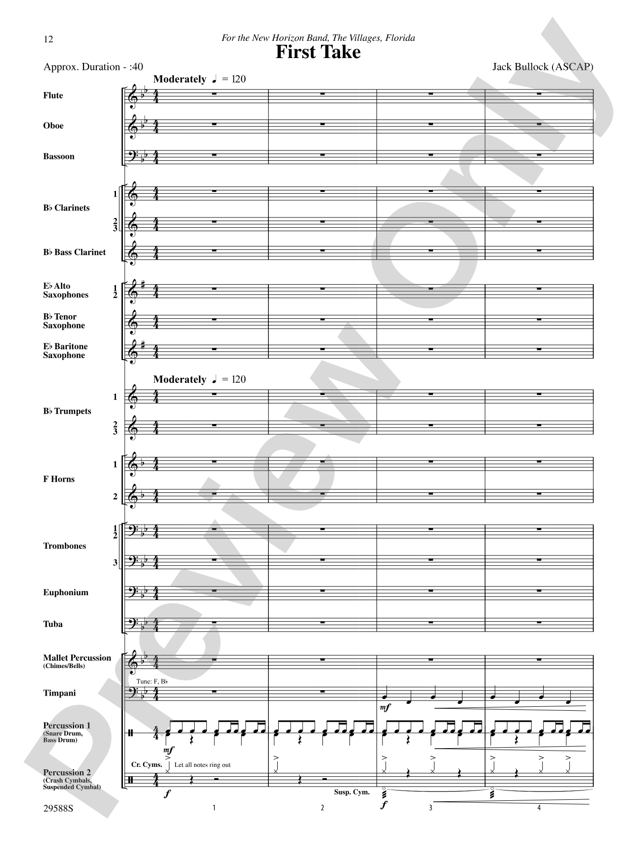 Three Concert Openers: Concert Band Conductor Score & Parts