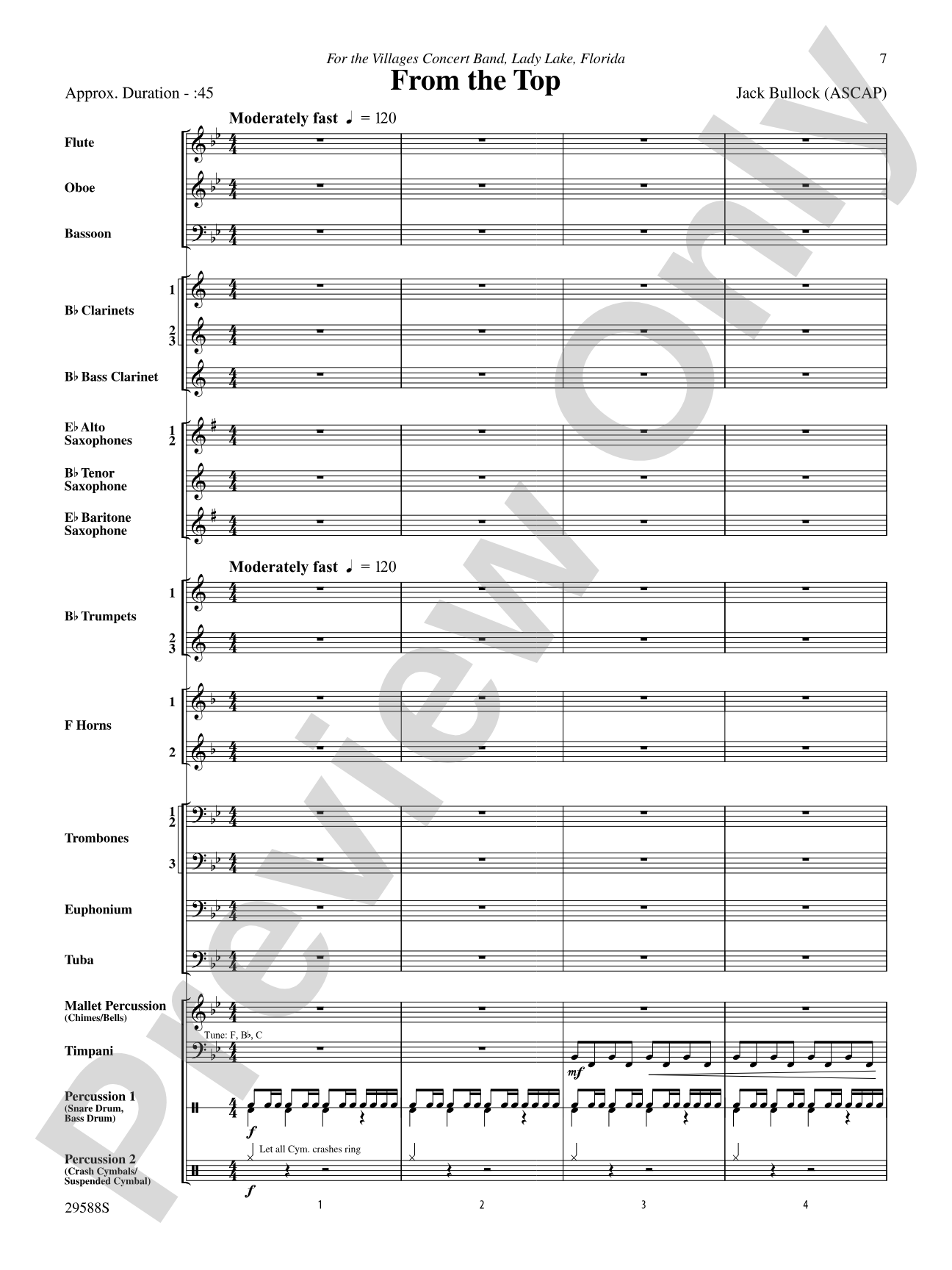 Three Concert Openers: Concert Band Conductor Score & Parts