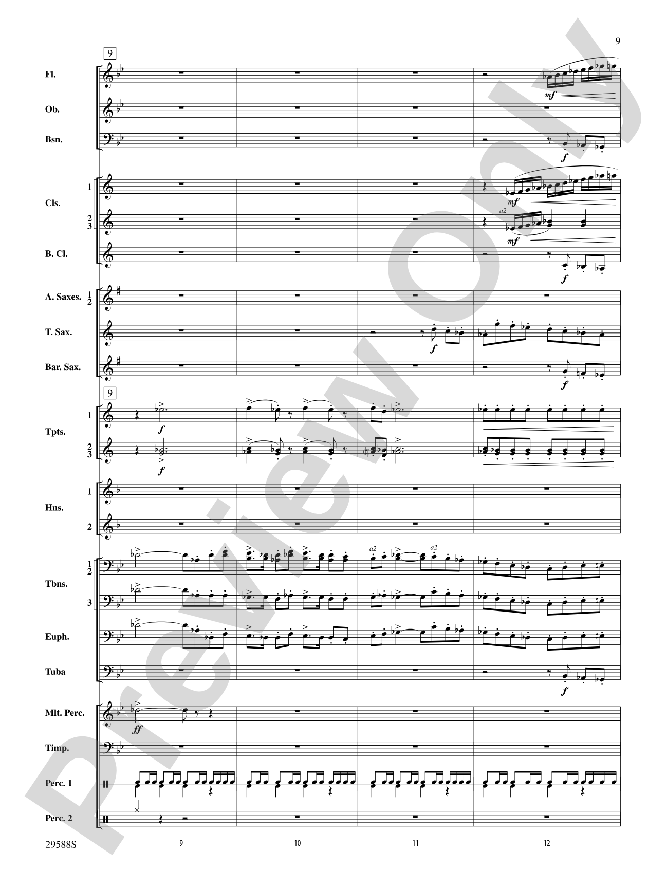 Three Concert Openers: Concert Band Conductor Score & Parts