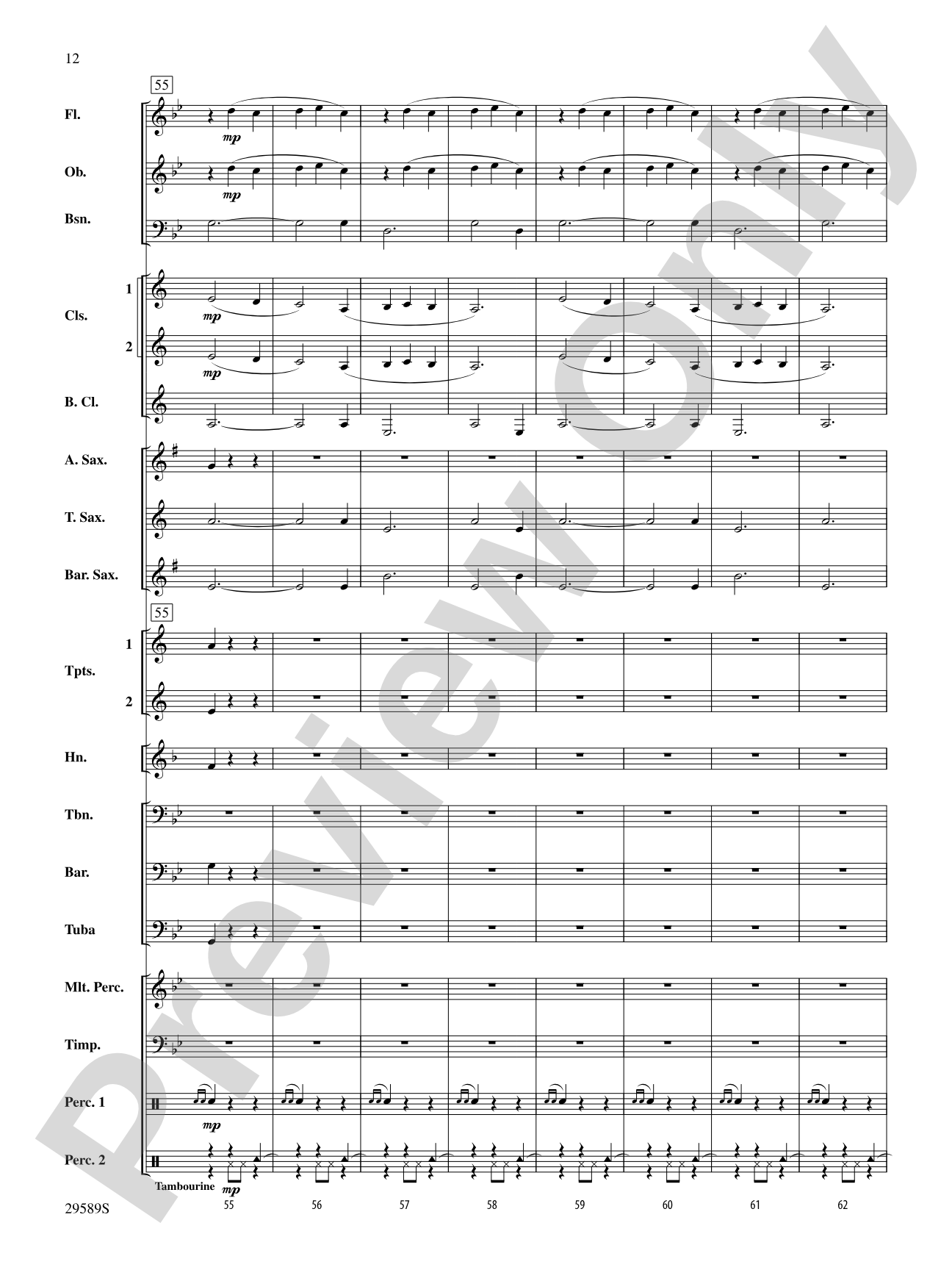 Holiday Carol Collage: Concert Band Conductor Score & Parts