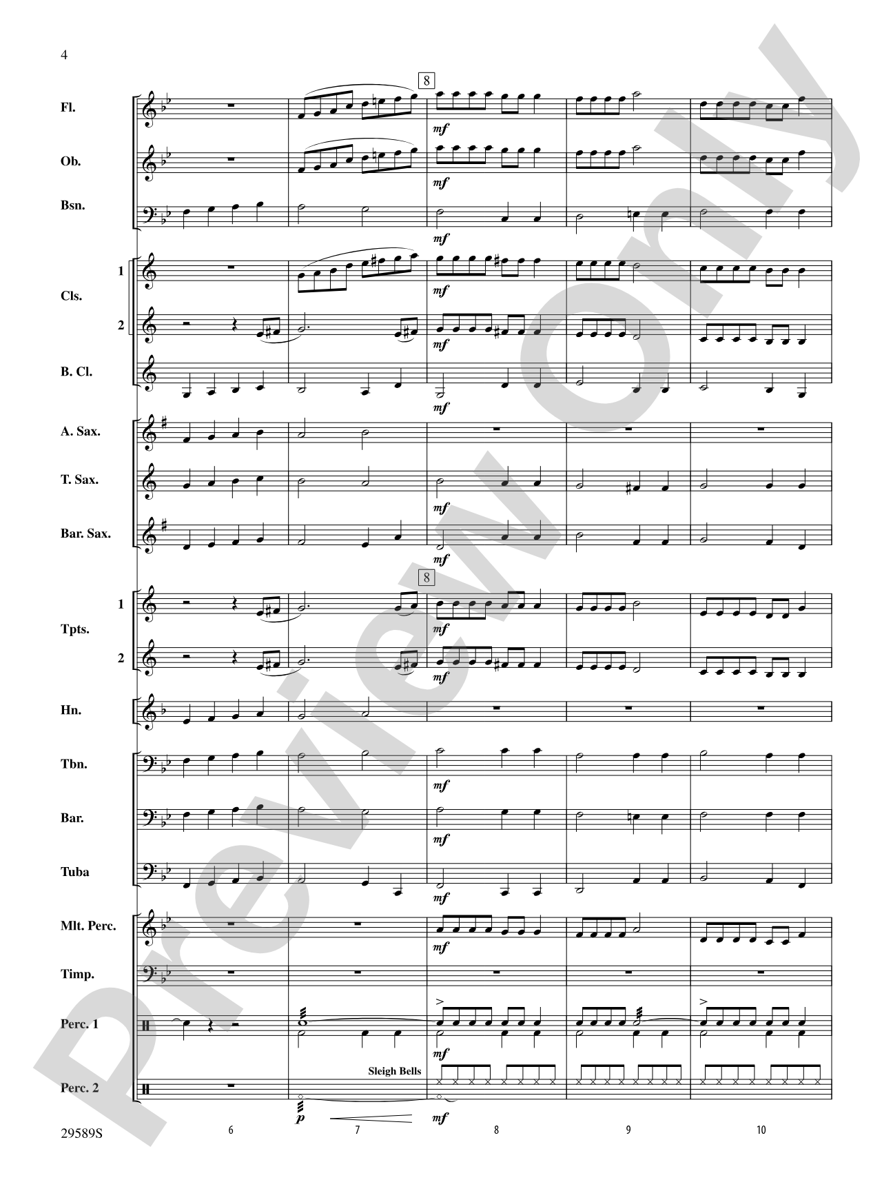Holiday Carol Collage: Concert Band Conductor Score & Parts