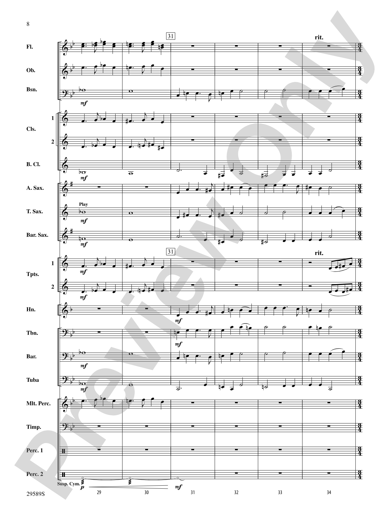 Holiday Carol Collage: Concert Band Conductor Score & Parts