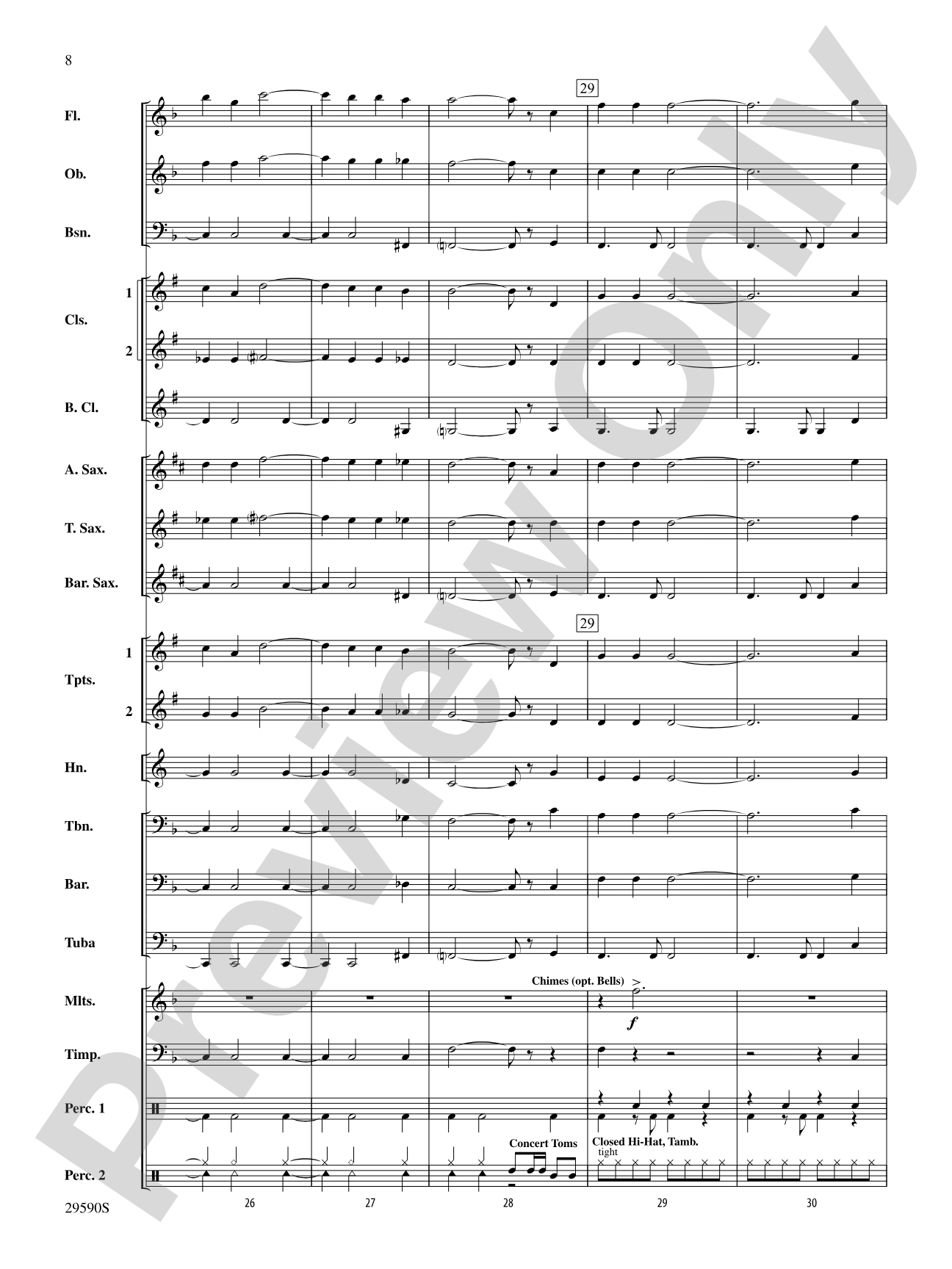 Hooked on Holidays: Concert Band Conductor Score & Parts