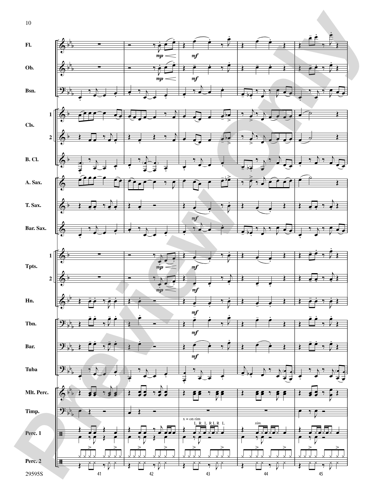 The New Girl in Town: Concert Band Conductor Score & Parts