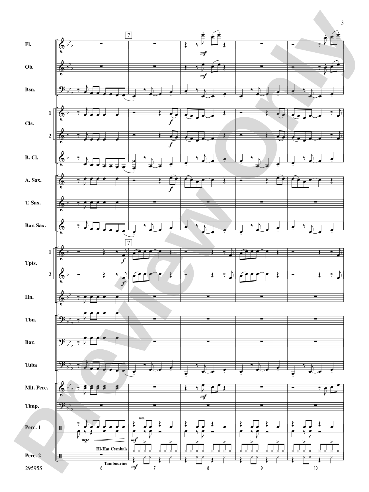 The New Girl in Town: Concert Band Conductor Score & Parts