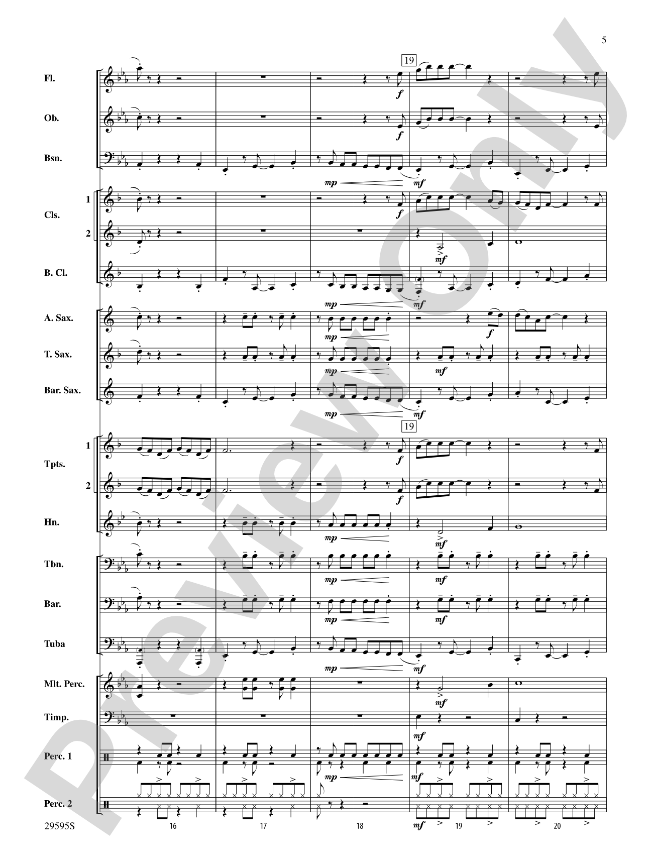 The New Girl in Town: Concert Band Conductor Score & Parts