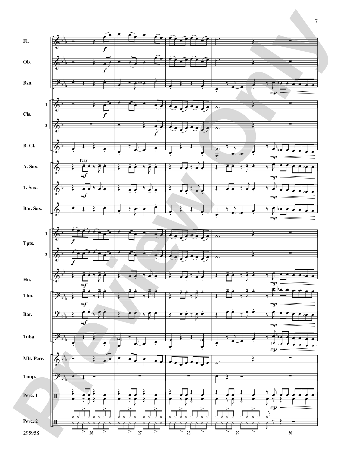 The New Girl in Town: Concert Band Conductor Score & Parts