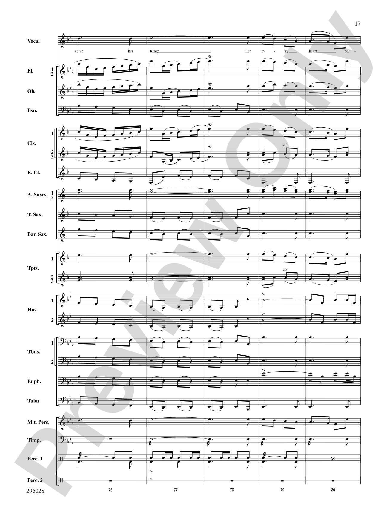 Joy to the World: Concert Band Conductor Score & Parts