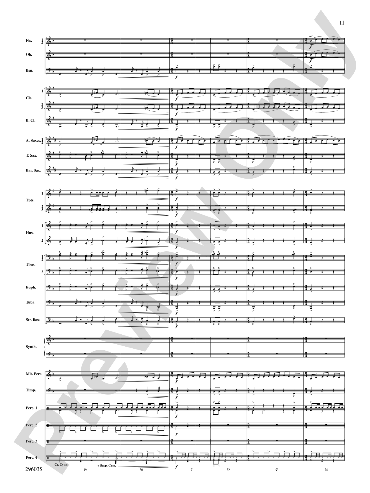 Dillon's Flight: Concert Band Conductor Score & Parts