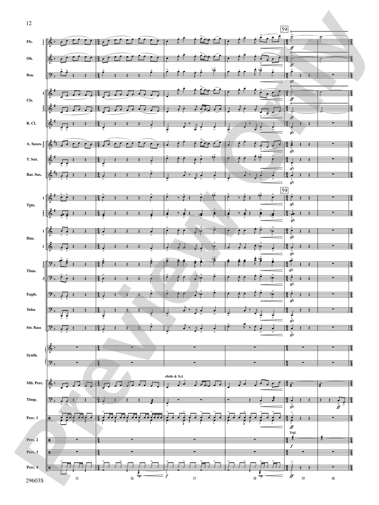 Dillon's Flight: Concert Band Conductor Score & Parts