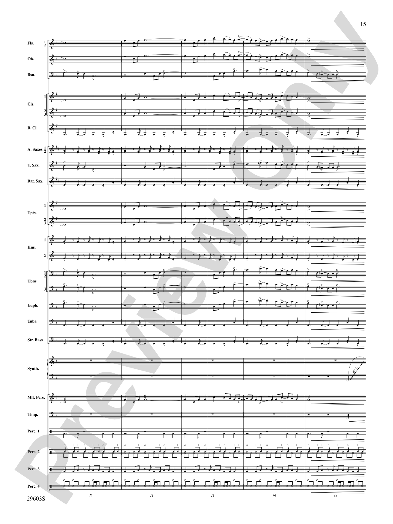 Dillon's Flight: Concert Band Conductor Score & Parts