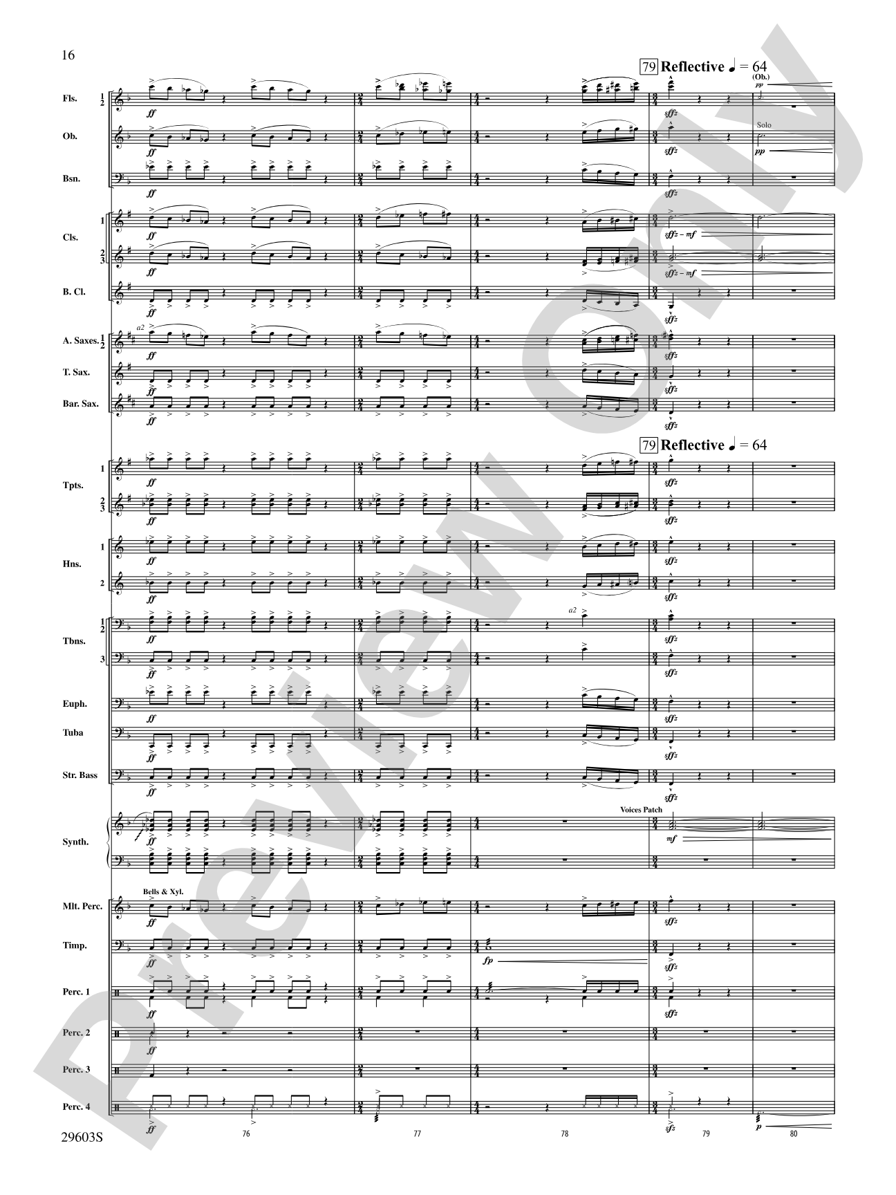 Dillon's Flight: Concert Band Conductor Score & Parts