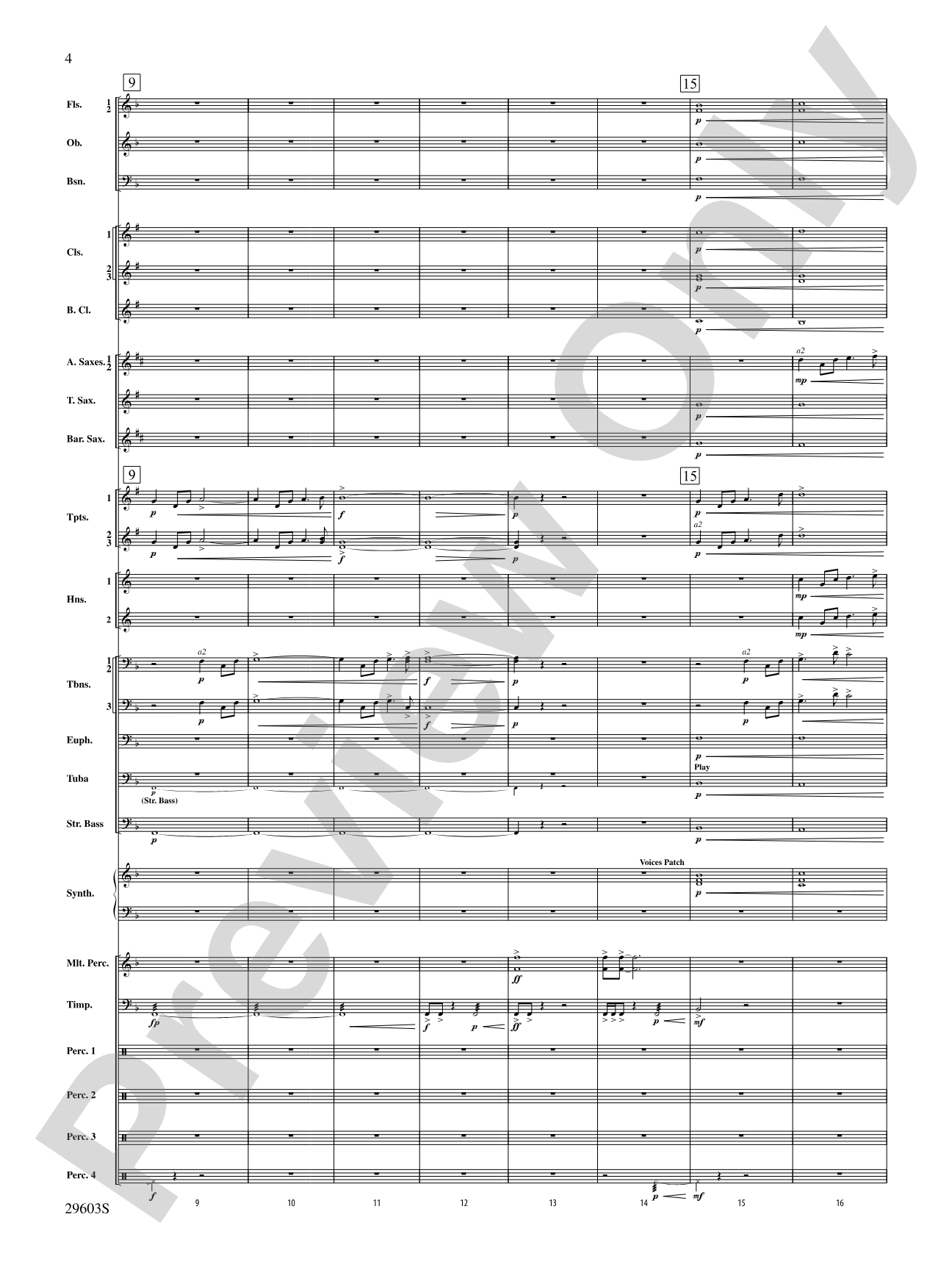 Dillon's Flight: Concert Band Conductor Score & Parts