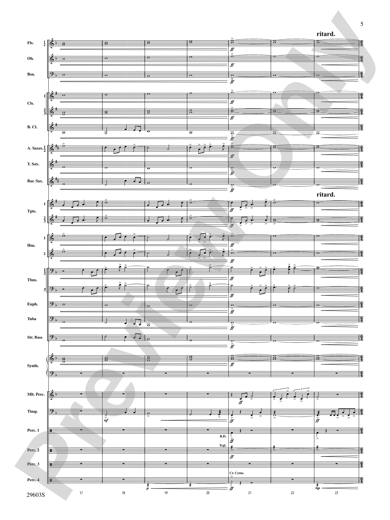 Dillon's Flight: Concert Band Conductor Score & Parts