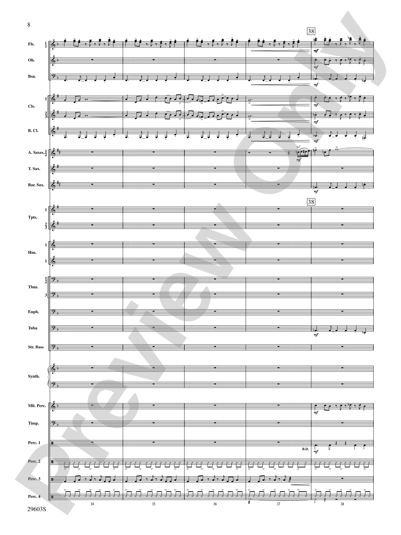 Dillon's Flight: Concert Band Conductor Score & Parts