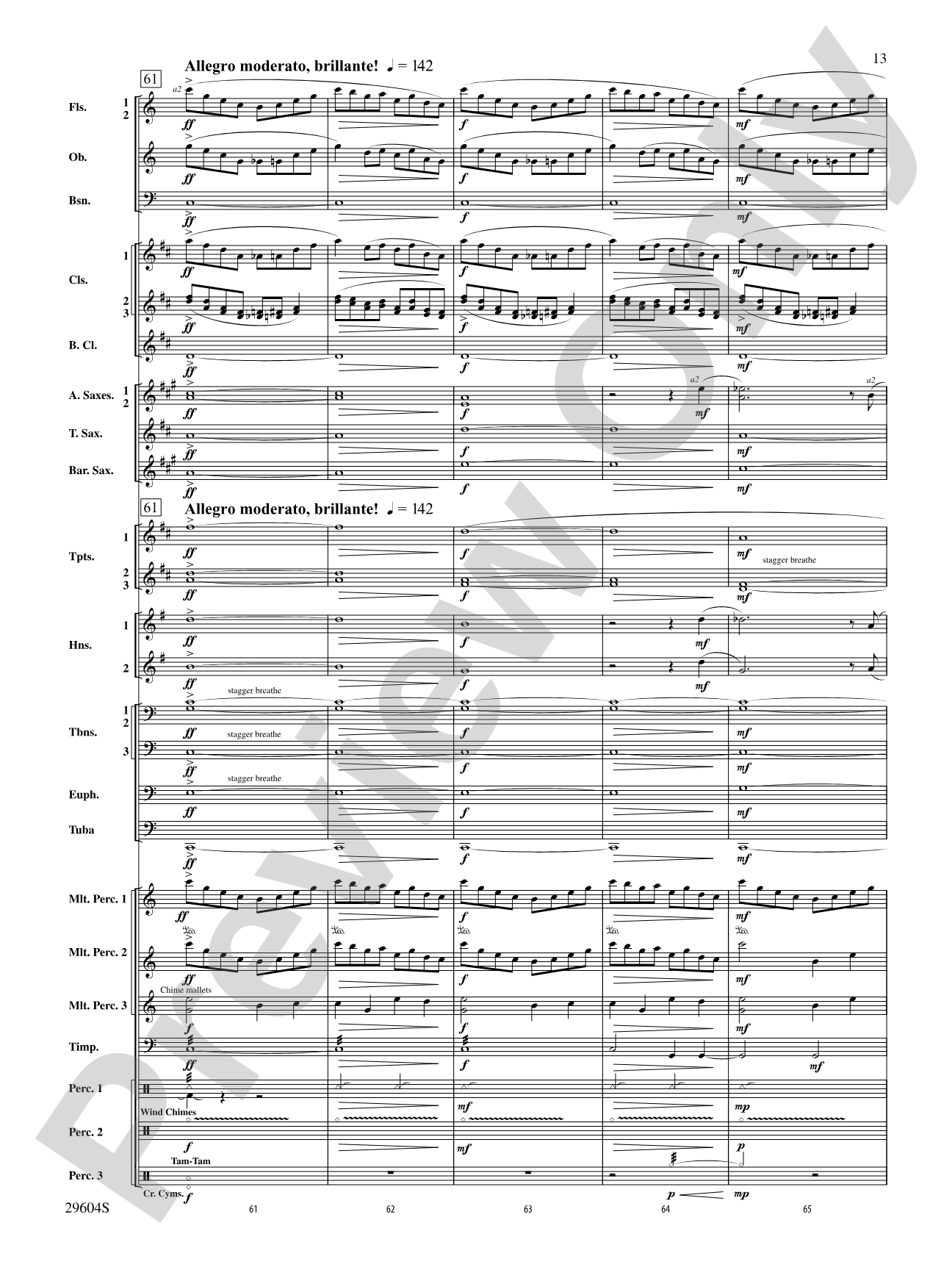 Glaciers: Concert Band Conductor Score & Parts