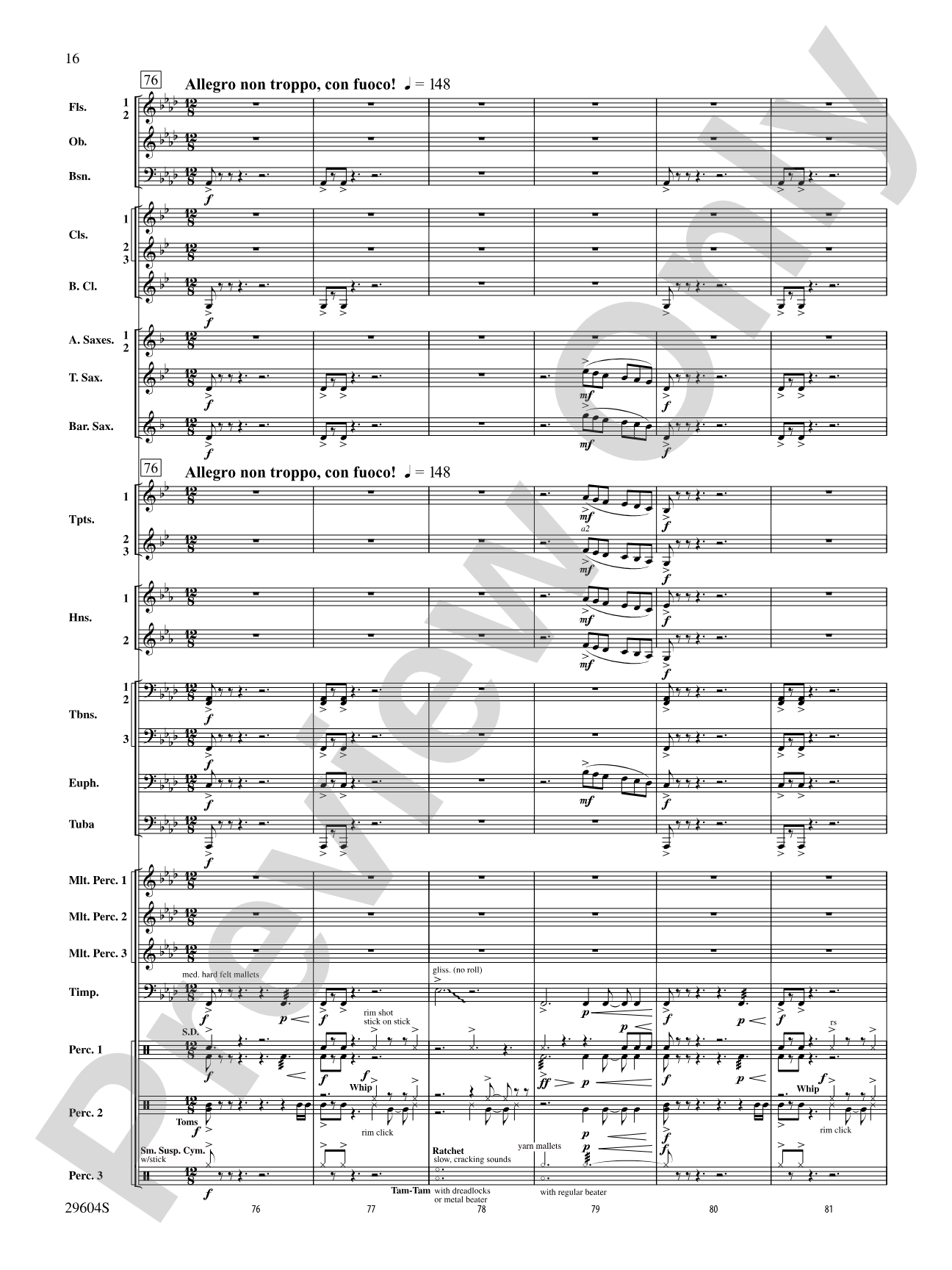 Glaciers: Concert Band Conductor Score & Parts
