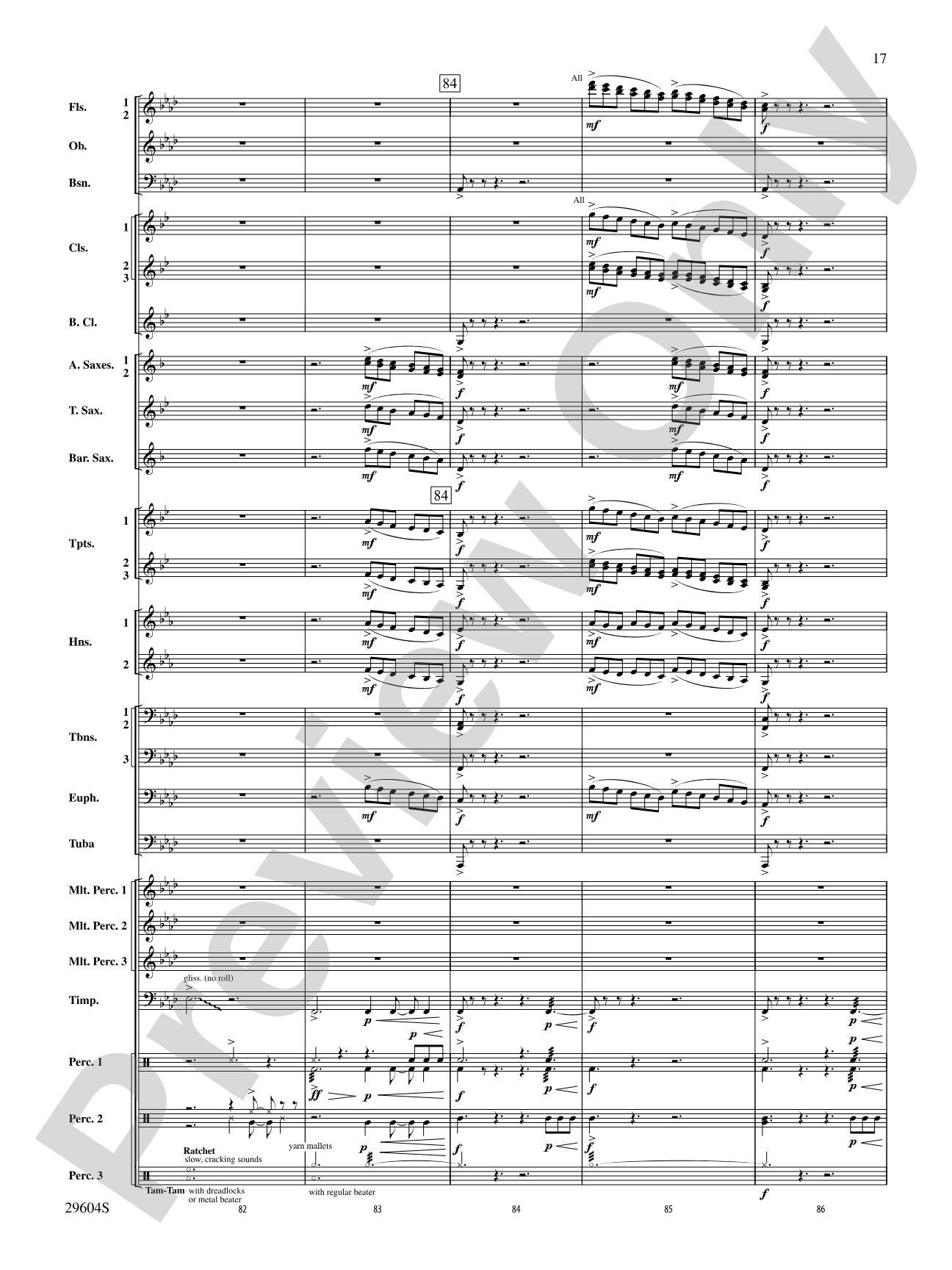 Glaciers: Concert Band Conductor Score & Parts