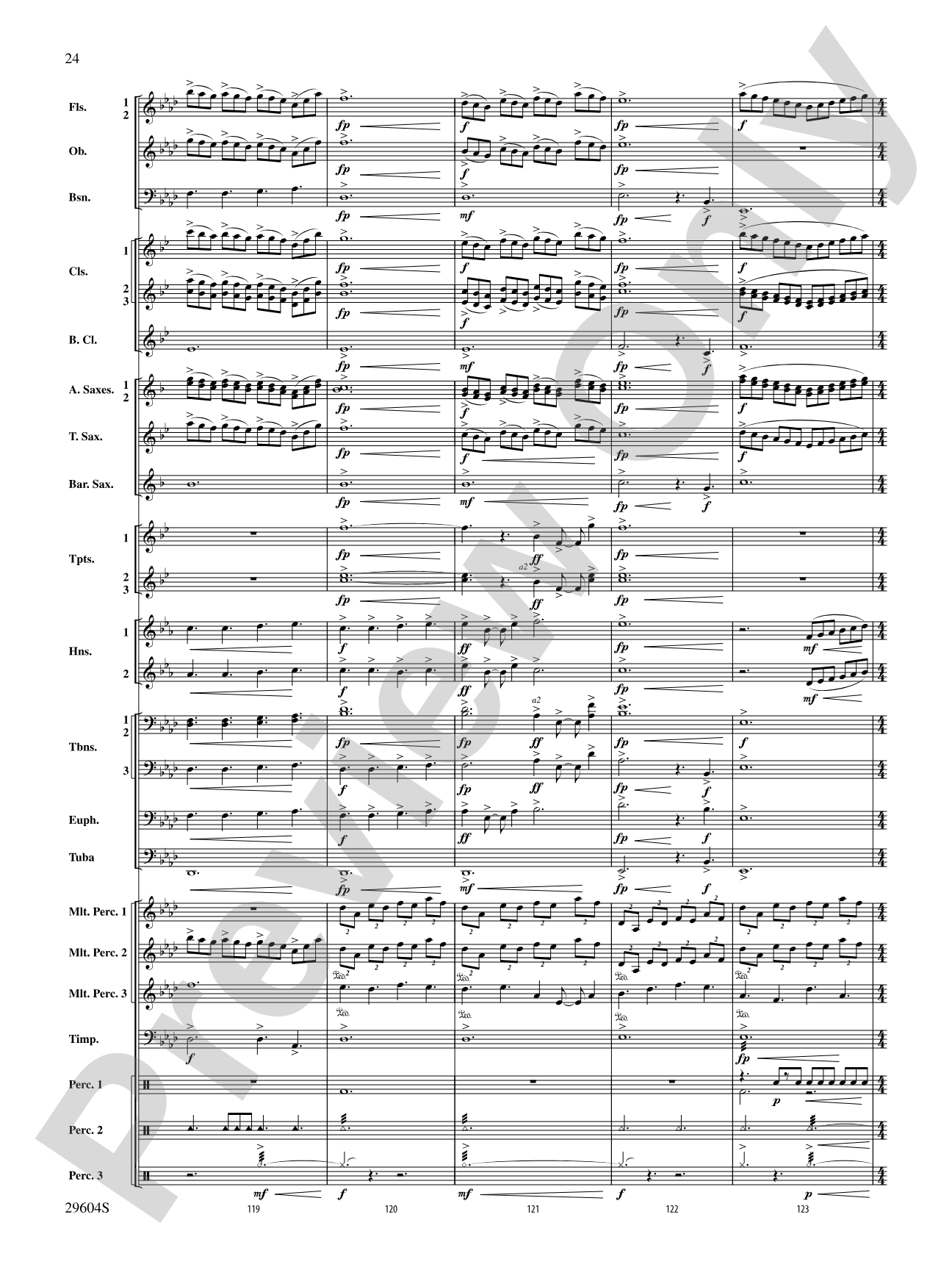 Glaciers: Concert Band Conductor Score & Parts