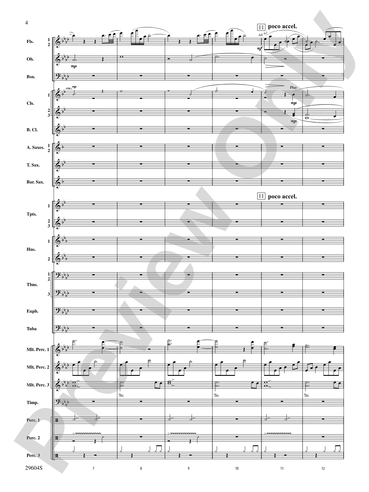 Glaciers: Concert Band Conductor Score & Parts