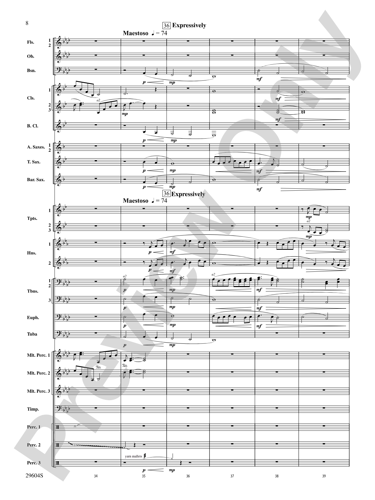 Glaciers: Concert Band Conductor Score & Parts