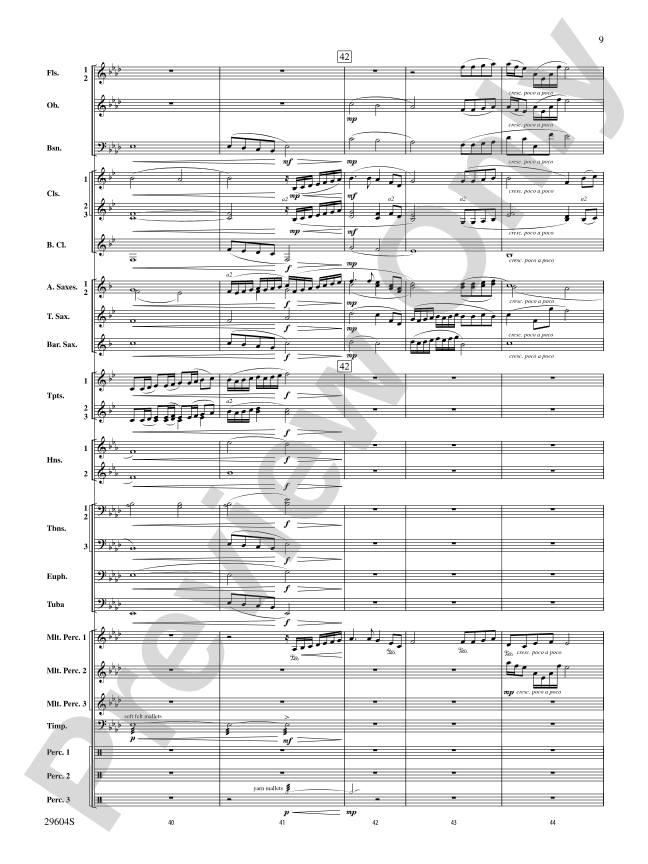 Glaciers: Concert Band Conductor Score & Parts
