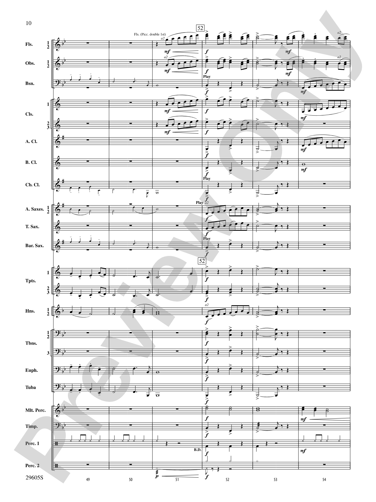 Declaration and Flourish (Movement III from the Vaughan Williams Suite): Concert Band Conductor Score & Parts