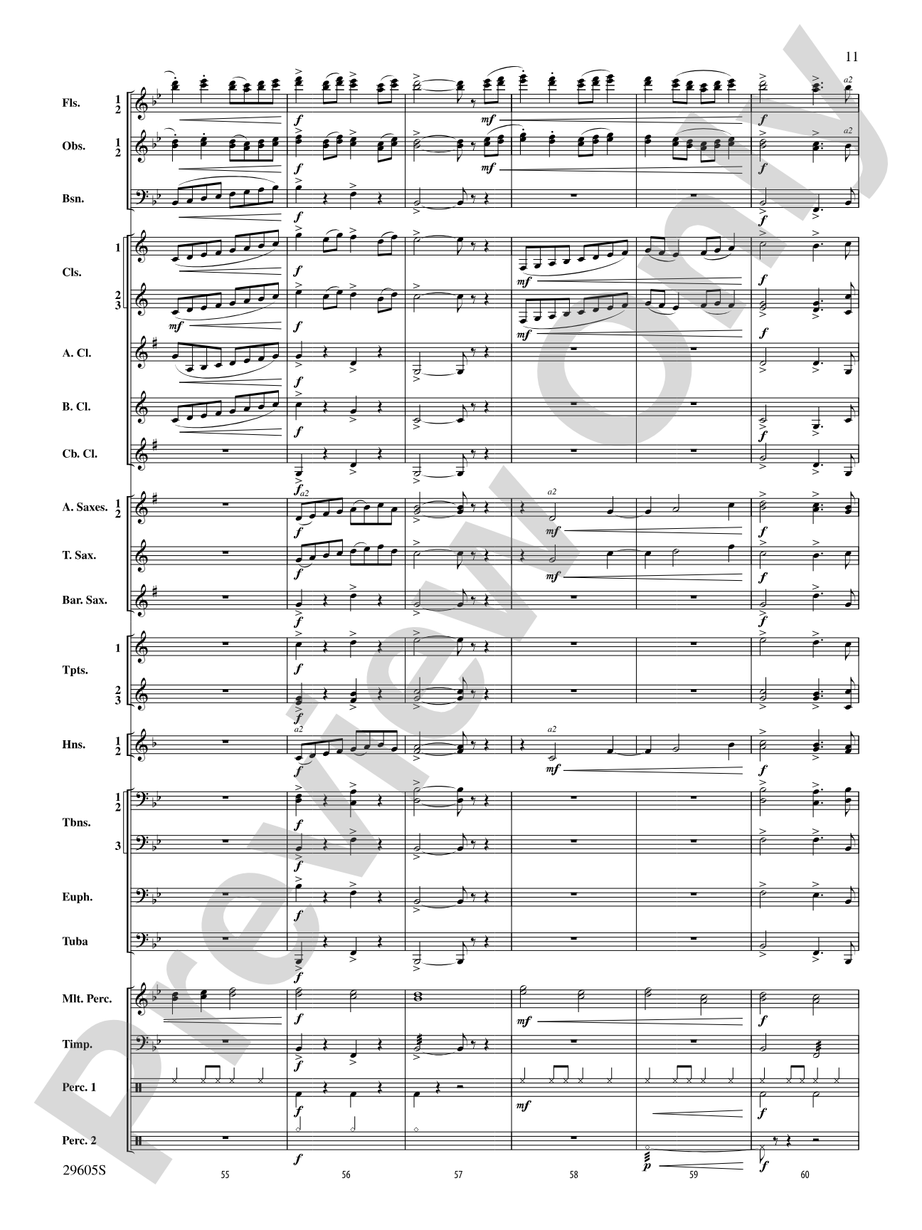Declaration and Flourish (Movement III from the Vaughan Williams Suite): Concert Band Conductor Score & Parts