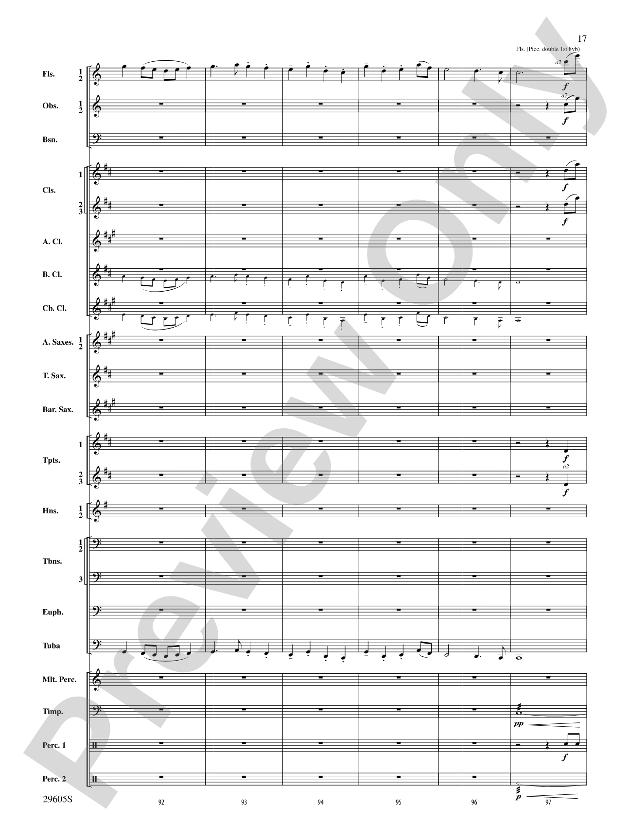 Declaration and Flourish (Movement III from the Vaughan Williams Suite): Concert Band Conductor Score & Parts