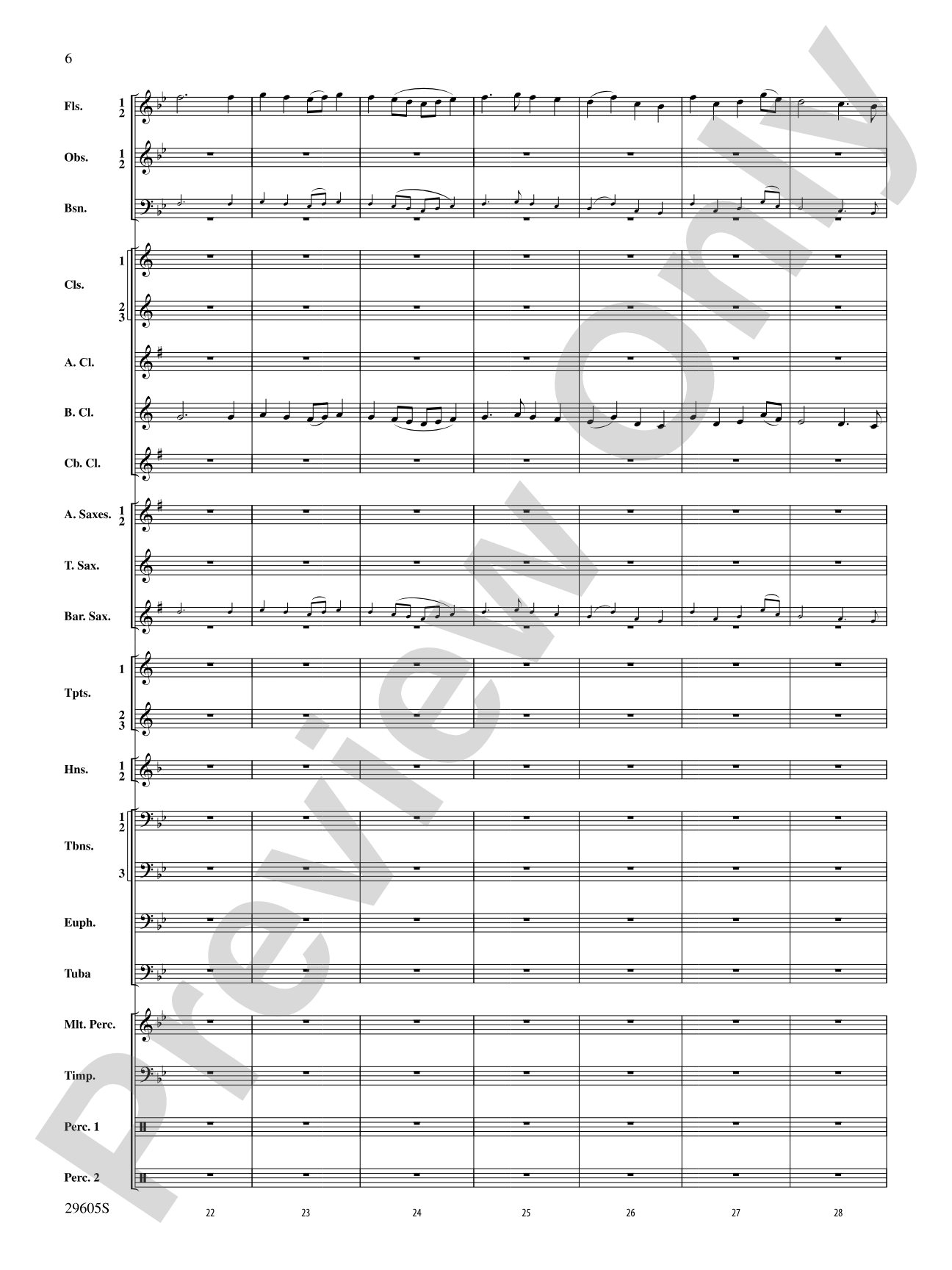 Declaration and Flourish (Movement III from the Vaughan Williams Suite): Concert Band Conductor Score & Parts
